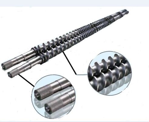 쌍둥이 프로펠러축 플라스틱 압출기 스크류 디자인 압출기 스크류 WR15E 소재 부품