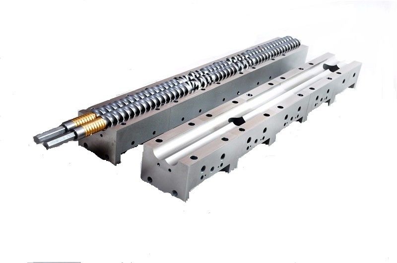 쌍둥이 프로펠러축 플라스틱 압출기 스크류 디자인 압출기 스크류 WR15E 소재 부품