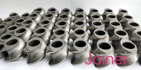 구획 Φ15.6 - Φ430mm 범위를 반죽하는 TEX65A 쌍둥이 나사 압출기 나사 성분