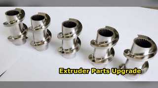 ZSE75 트윈 스크류 압출기 부품 PP PE POM PVC