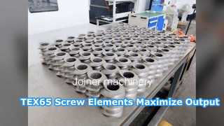 플라스틱 고무 기계용 TEX65 나사 요소